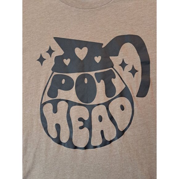 Pothead Coffee Lover Funny Unisex Short Sleeve Tee - Picture 2 of 10